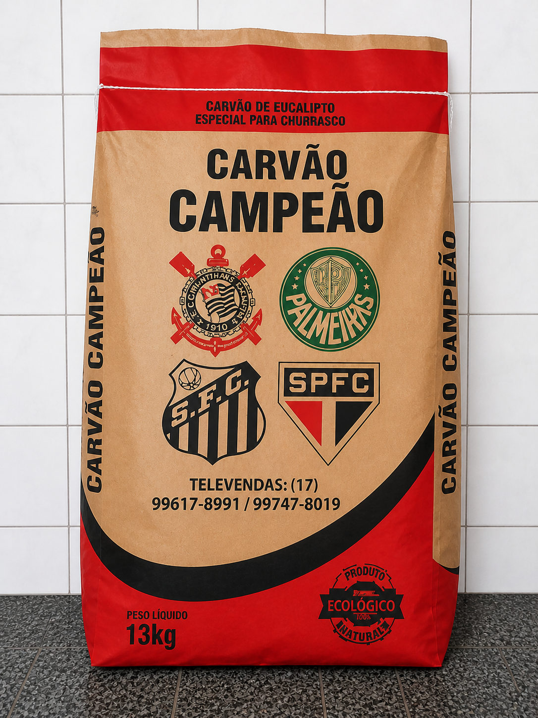 Carvão 13 kg