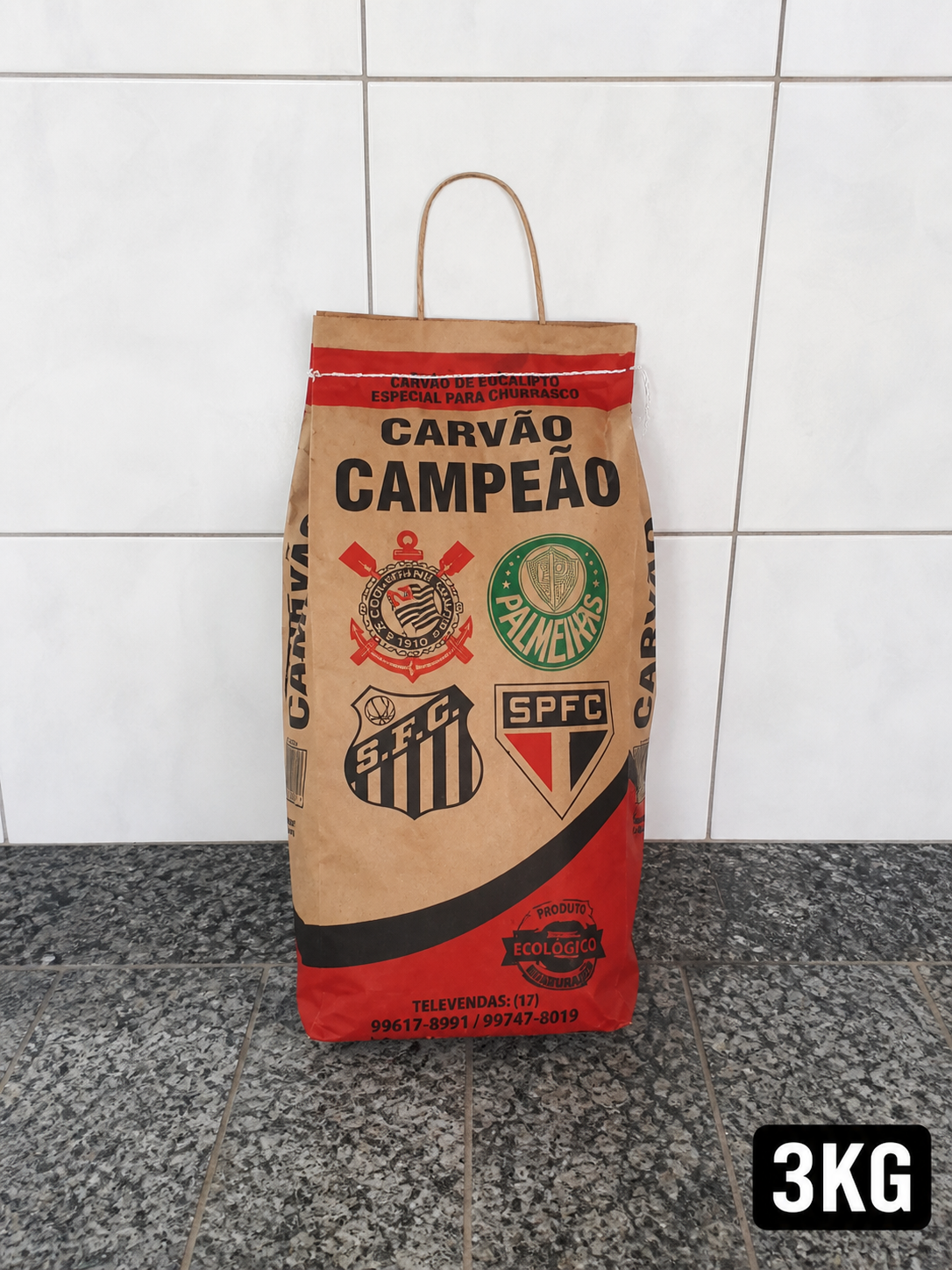 Carvão 3 kg