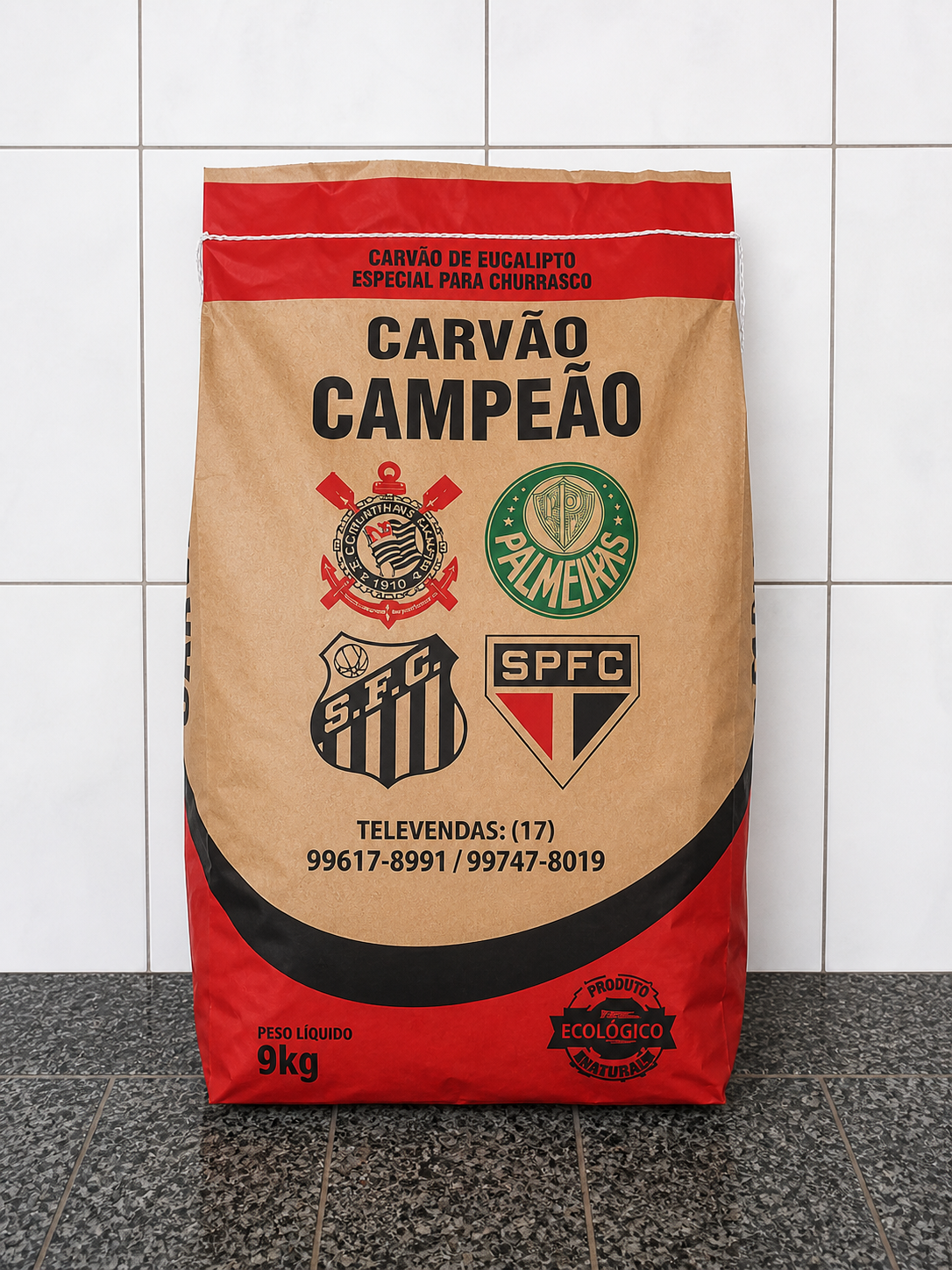 Carvão 9 kg